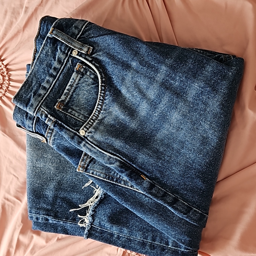 Mango - High rise blue jeans